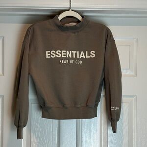 Fear of God Essentials Dark Brown Crewneck